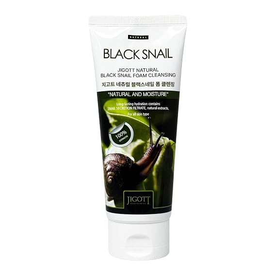 Jigott - Natural Black Snail Foam Cleansing 6 FL OZ/180ml