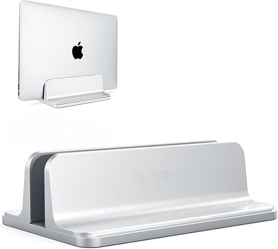 Laptop Stand, Cradle for Laptops, Adjustable Dock, Holder for MacBook Dell Hp Surface iPad - Silver