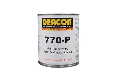 Deacon 770-P - High Temperature | Paste Sealant | High Pressure | Resin Base | NPT Pipe Fittings | 1 Quart...
