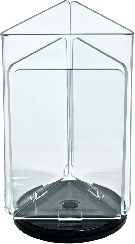 Azar Displays 193726 4" W x 6" H 3-Sided Sign Holder with Revolving Base