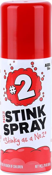 No 2 Stink Spray: Max Potency Fart Spray for Maximum Laughs - Ultimate Prank Gag Gift - Horrifyingly Funny Fart Smell - Ideal for Prank Wars & Fun Times - 50ml