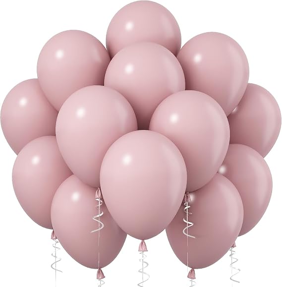 Pink Balloons - 30 Pcs 12 Inch Matte Pastel Balloon Arch Kit - Premium Decorations for Anniversary Engagement Gender Reveal