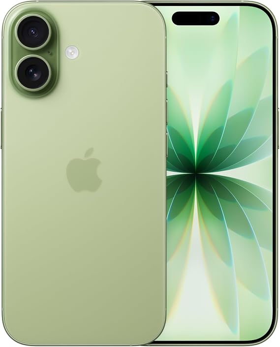 Apple iPhone 17 256GB: 6.3-inch display with ProMotion technology, A19 Chip, New Center Stage Front Camera for More Practical Group Selfies, More Resistant to Scratches; Sage Tea