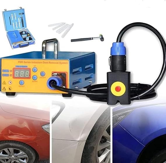 1380W(Max) Auto Body Paintless Removing Heater Tools,Dent Repair Kit Paintless Auto Dent Repair Dent Puller Kits, Induction PDR Heater Machine Hot Box,Digital Display Power and Time,110V