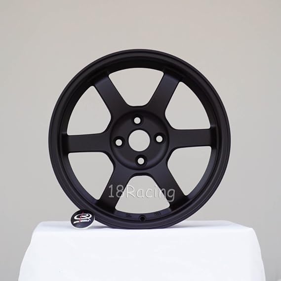 4 Pcs Rota Grid 16x7 Pcd:4x108 Offset:42 Hb63.35 Satin Black