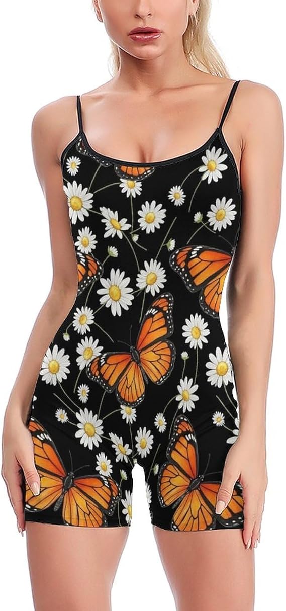 Womens Jumpsuits Shorts Rompers Workout One Piece Bodysuits Jumpers Yoga Outfits