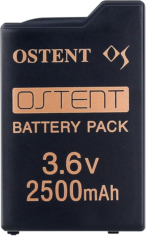 OSTENT Real 2500mAh 3.6V Lithium Ion Li-ion Polymer Rechargeable Battery Pack Replacement for Sony PSP 1000 Series Console PSP-360