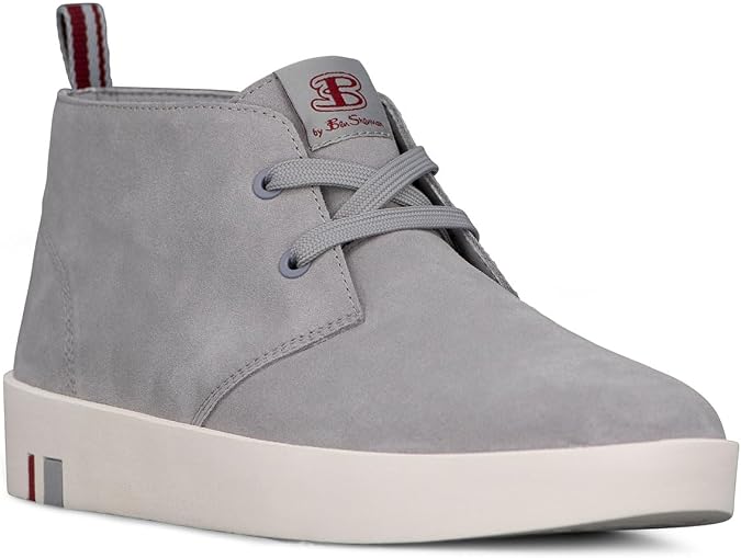 Ben Sherman Mens Thames Round Toe Chukka Casual Boots Ankle - Grey
