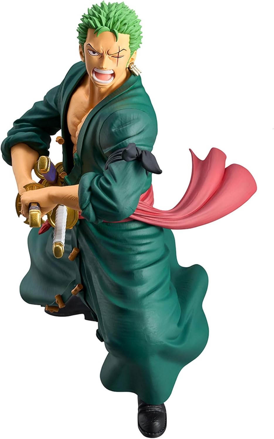 Banpresto BP89379P Roronoa Zoro One Piece Action Figure, Grandist, 22 cm, Multicolor
