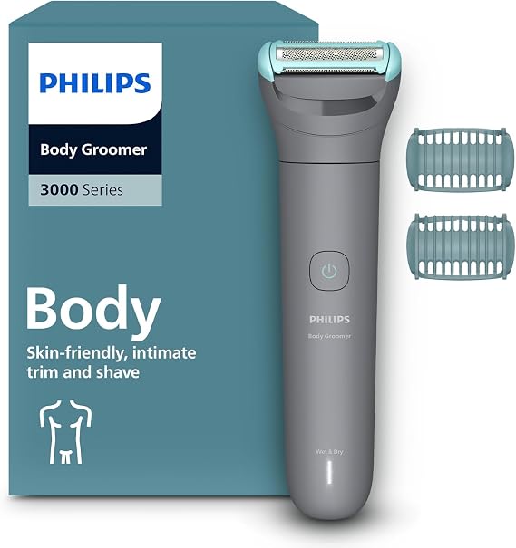Philips Vücut Bakım 3000 serisi Duşa Uygun, Hassas Bölge ve Vücut Tıraş Makinesi - BG3480/15