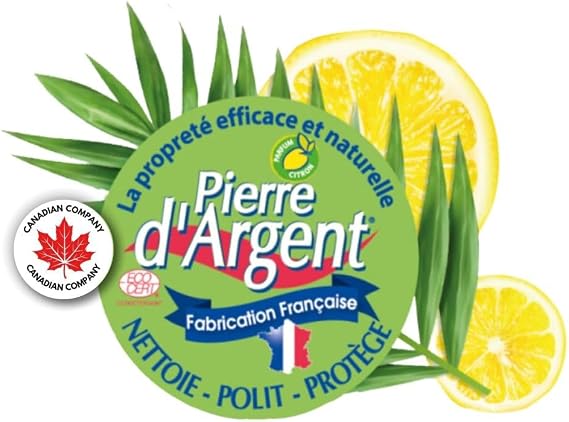 I 300gr Natural Multi purpose Surface Cleaner and Polish - Pierre blanche de nettoyage - Pierre d'argent - Made in France (300g Lemon)