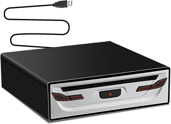 Portable External CD Player for Car - Plug and Play Universal USB CD Drive, Compatible with Android 4.4+/TV/MacBook Pro/Laptop/Desktop, Plug & Play