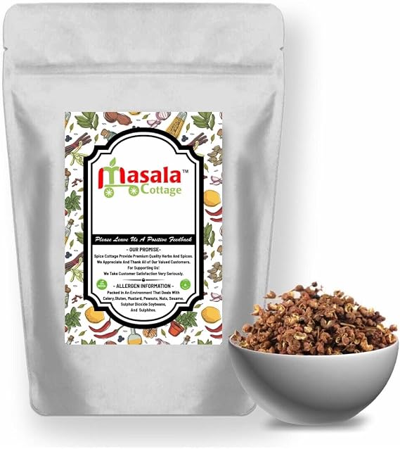 Sichuan | Szechuan | Sechuan | Szechwan Pepper Red Peppercorns Whole (China) by Masala Cottage® 25g-1900g (50, Grams)