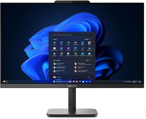 Lenovo IdeaCentre 24 All-in-One Desktop Computer Intel 16GB 512GB SSD AIO | WiFi 6, Windows 11 Home and a Space-Saving Screen in Ebony Black, Ideal for Work, Study, Streaming and Everyday Family Use