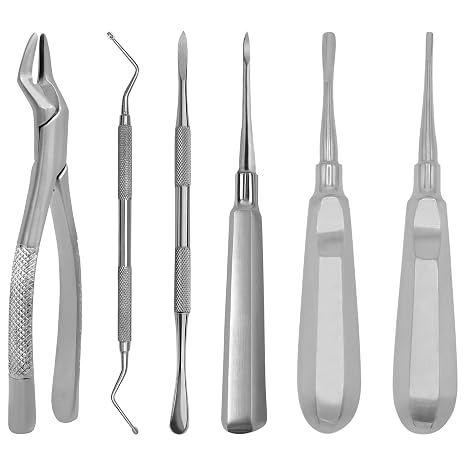 Basic Dental Extraction Exodontia Kit of 6 pcs