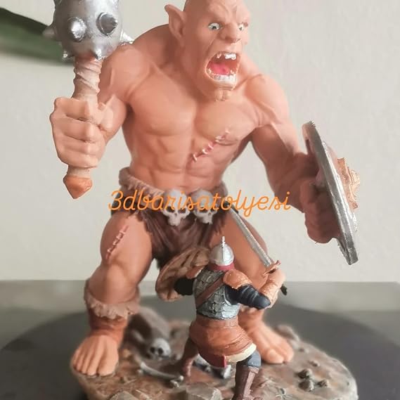 Dev ile Savaş 3d figür