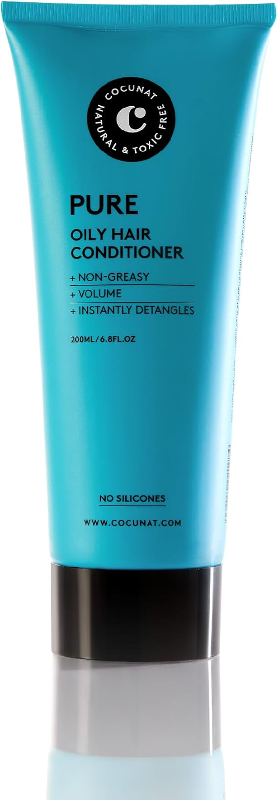 COCUNAT - Pure Conditioner - For Greasy Hair - Provides Shine and Volume - Does not weigh down - Silicone Free - Sulfate Free - Moisturises Without Greasing - 200 ml
