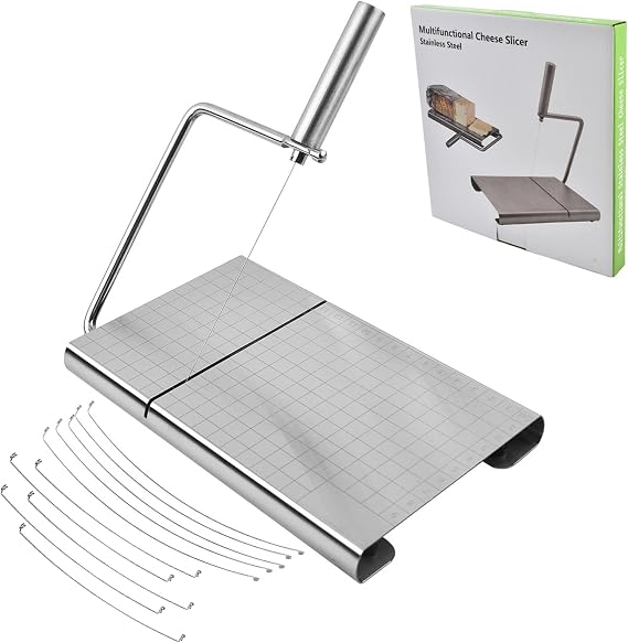 Stainless Steel Cheese Slicer, Cheese Slicers for Block Cheese, Cheese Cutters for Block Cheese