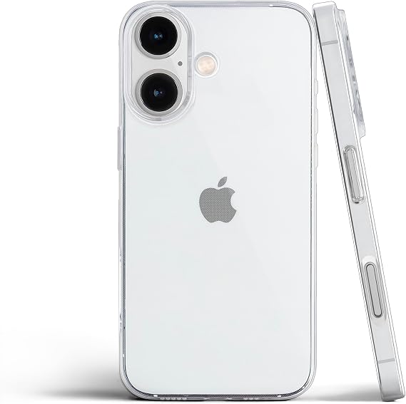 totallee Clear iPhone 16 Case, Thin Cover Ultra Slim Minimal - for Apple iPhone 16 (2024) (Transparent)