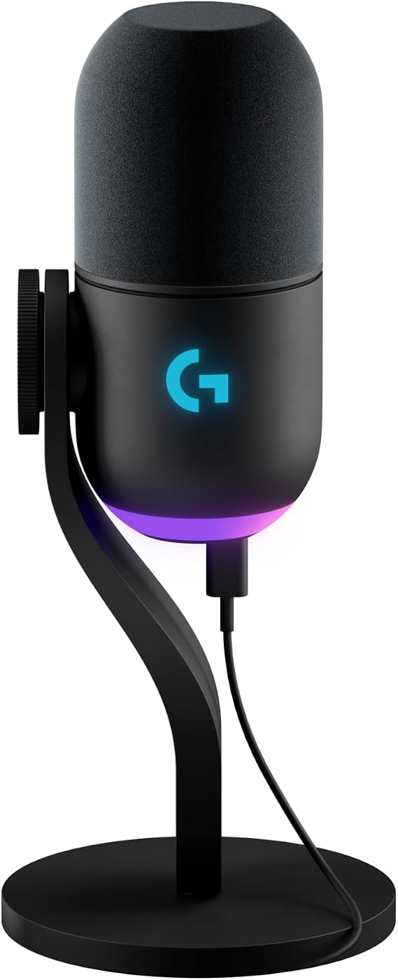 Logitech G Yeti GX Dynamic RGB Gaming/Podcast USB Microphone - Black