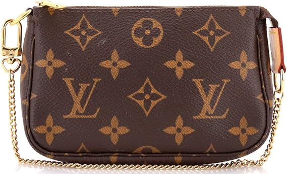 Pre-Loved Pochette Accessoires Monogram Canvas Mini, Brown
