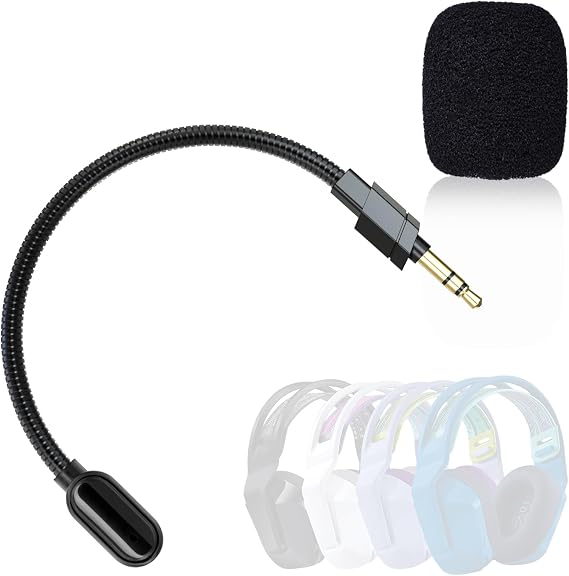 G733 Replacement Microphone, G733 Headset Mic Replacement, 3.5mm Professional Microphone Compatible with Logitech G733 Lightspeed Gaming Headset