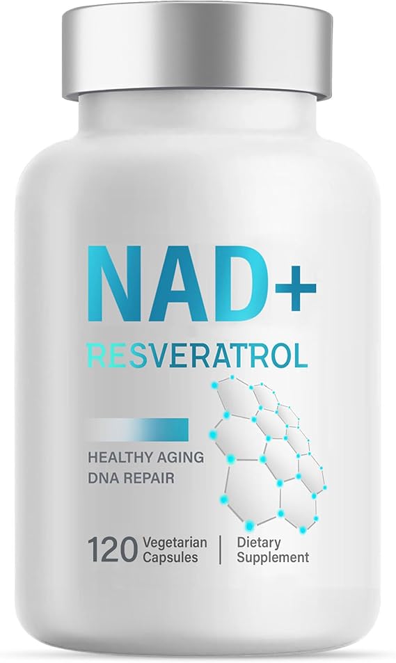 NAD+ Supplement 1000mg, 120 Count High Purity NAD+ for Cellular Vitality & Energy Metabolism
