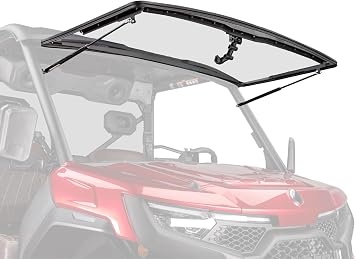 SuperATV CFMOTO UForce U10 Pro Scratch-Resistant Flip Windshield
