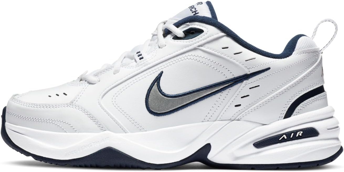 Nike Air Monarch IV Parallel import goods - 415445102 - Color: White - Navy Blue - Size: 31