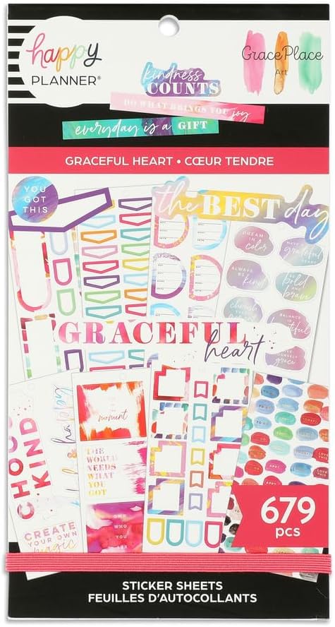 Happy Planner x GracePlace Art Value Pack Stickers