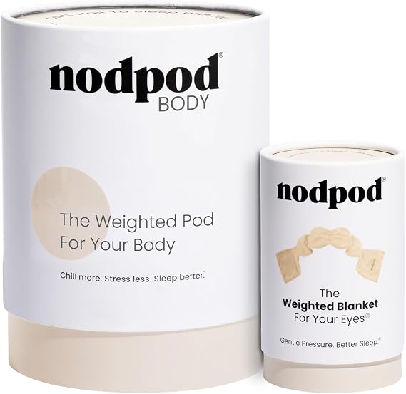 nodpod Gentle Pressure Weighted Sleep Mask & Compact Blanket Bundle