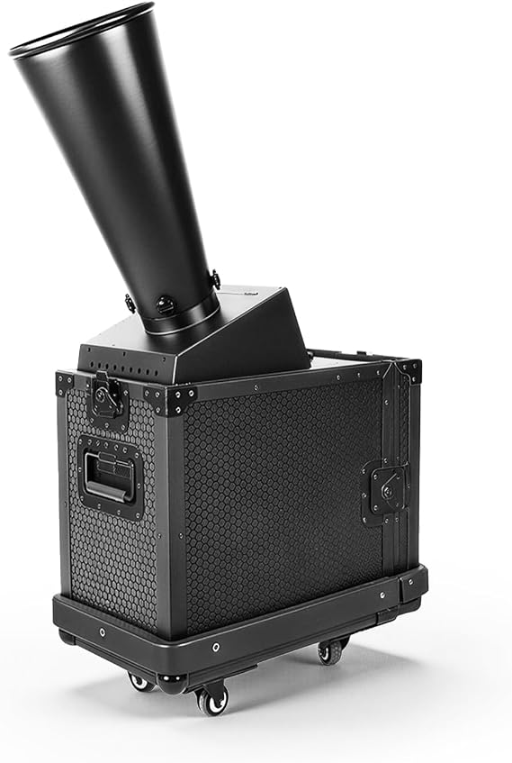 Co2 Confetti Cannon Machine DMX Control with Flight Case Wedding Confetti Cannon for Disco Nightclub Stage Party (Mini) (DMX Control)