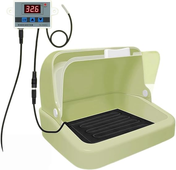 Brooder for Parrot Babies with Precise Temperature Control | Ideal for Cockatiel, Budgie, Lovebirds | Also Functions as Sick Bird Isolation Recovery Chamber & Winter Warmth Cage