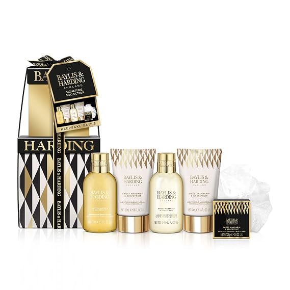 Baylis & Harding Signature Luxury Pamper Present Stack, Gift Set for Women