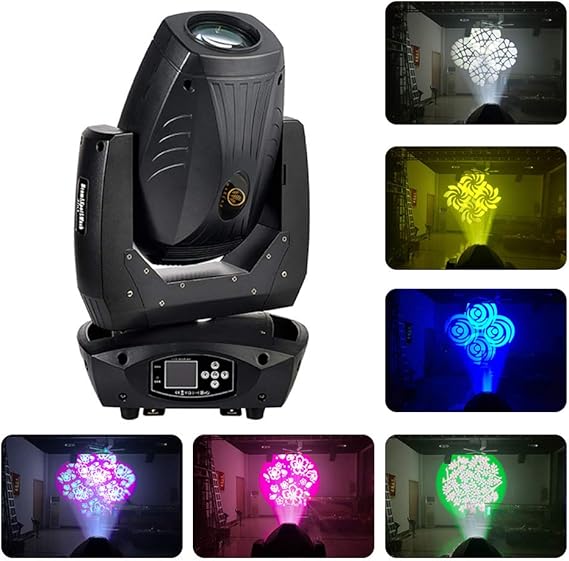 LED 200W Moving Head DJ Light with Spot Wash Zoom Beam 18CH Pattern DMX Stage Disco Party Light