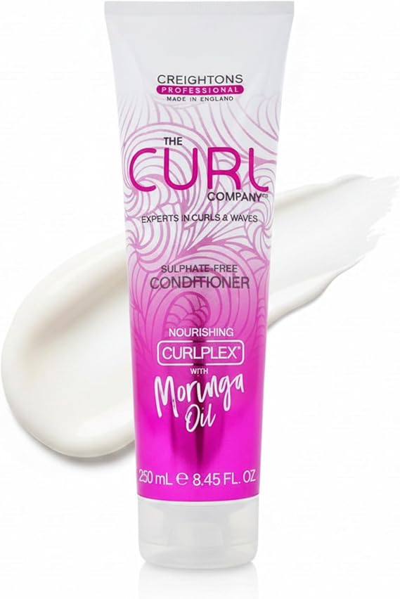 The Curl Company Sulphate Free Conditioner (250ml) - Professionally Formulated with Nourishing Curplex with Moringa Oil. Experts in Curls & Waves