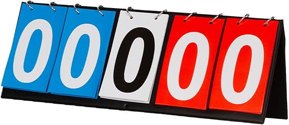 4/5/6 Digit Score Keeper Sports Scoreboard Portable Efficient Scoreboard Easy To Set Up At Sports Events 4/5/6 Digit Score Keeper Tabletop Flip