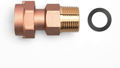 1 NPT Thread Meter Fitting with 1 NPS Nut
