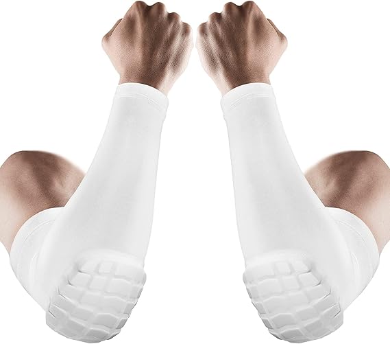 AceList 2PCS Elbow Pads with Padded Compression Shield Shape Arm Sleeves for Protection - Suitable for Basketball, Volleyball