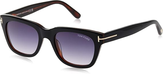 Tom Ford Snowdon Sunglasses Black Havana - FT0237 05B 50 FT0237 05B 50, Black on Dark Havana, 50-20-145