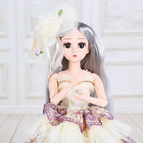 UCanaan BJD Doll 1/4 SD Smart Doll 18 Inch 18 Ball Joint Doll DIY Toy Full Set Clothes Shoes Wig Makeup Girls Christmas Birthday