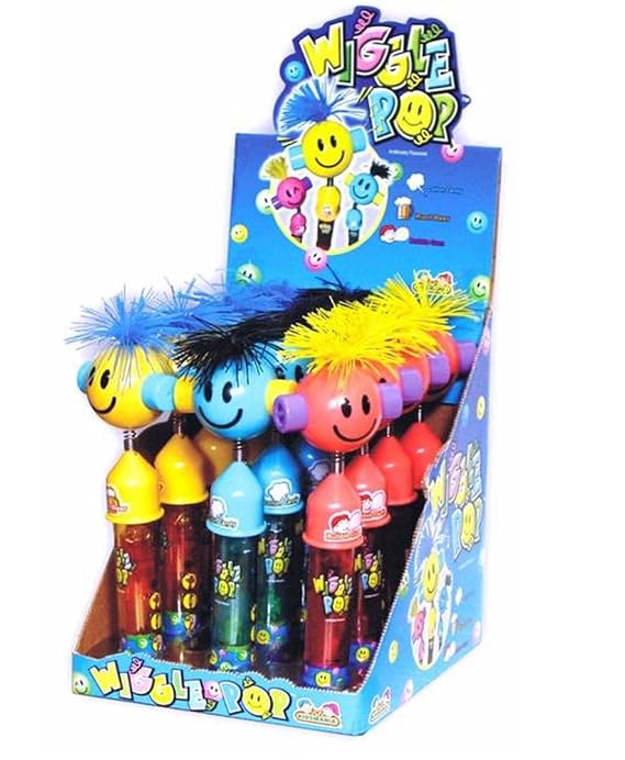 Kidsmania Wiggle Pops Novelty Candy Lollipops