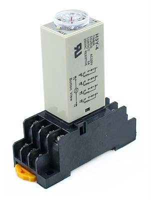 ZUC 1pcs H3Y-4 0-30M Power OnTime Delay Relay Timer DPDT 14Pins H3Y-4 DC12V DC24V AC110V AC220VDC24V
