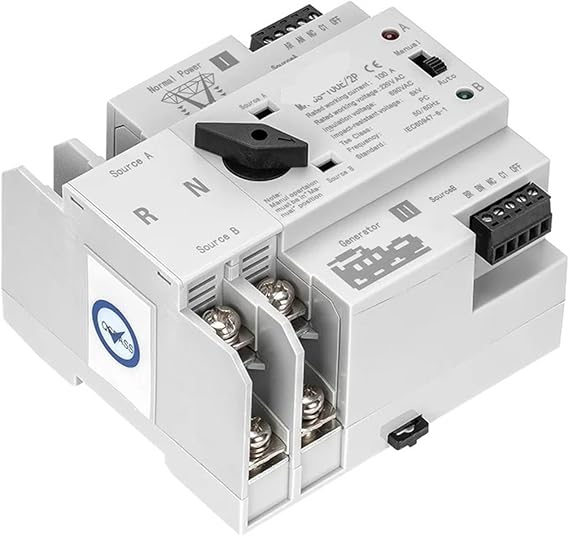 Double power automatic transfer switch Dual Power 100A 220VAC Automatic Transfer Switch MATCS-100E 2P PC Type