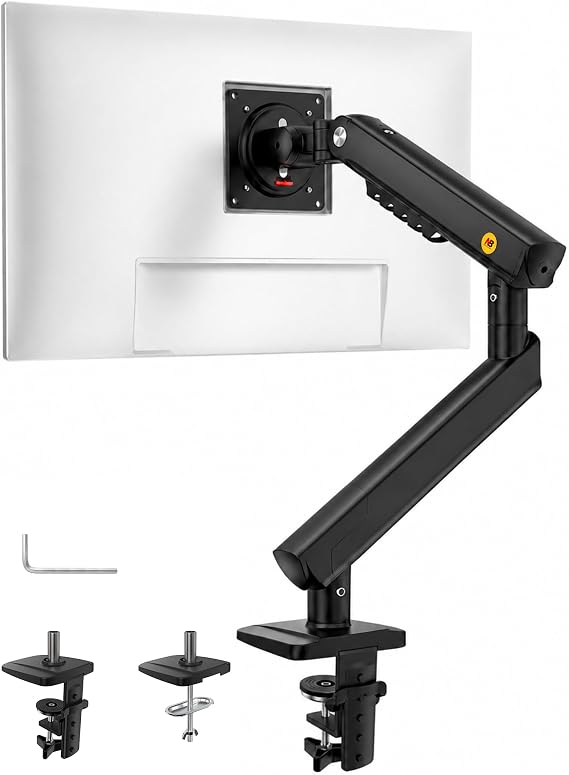 NB SmooVexTM Monitor Mount, Monitor Stand fits up to 32 Inch, Mechanical Spring Mount, VESA 75/100 mm, Model-A5(Black)