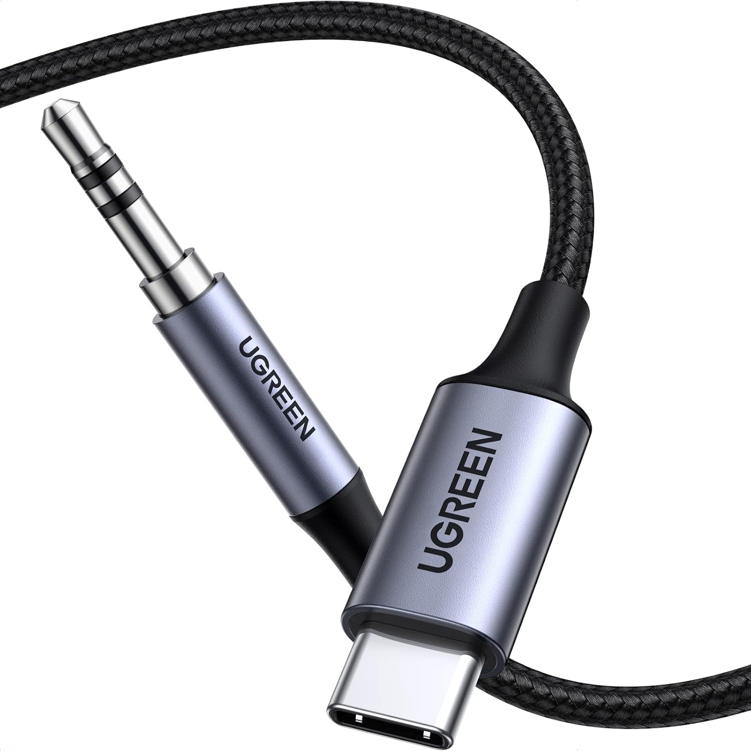 UGREEN USB C Aux Kablosu 3.3FT DAC Tip C - 3,5 mm Kulaklık Ses Adaptörü Hi-Fi Stereo Erkek Araba Yardımcı iPhone 17 Pro Max 16 Pro 15 Galaxy S25 S24 Ultra A56 iPad Pixel 109 1M ile Uyumlu