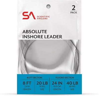 Scientific Anglers Absolute Inshore Leader - 2 Pack - 8ft