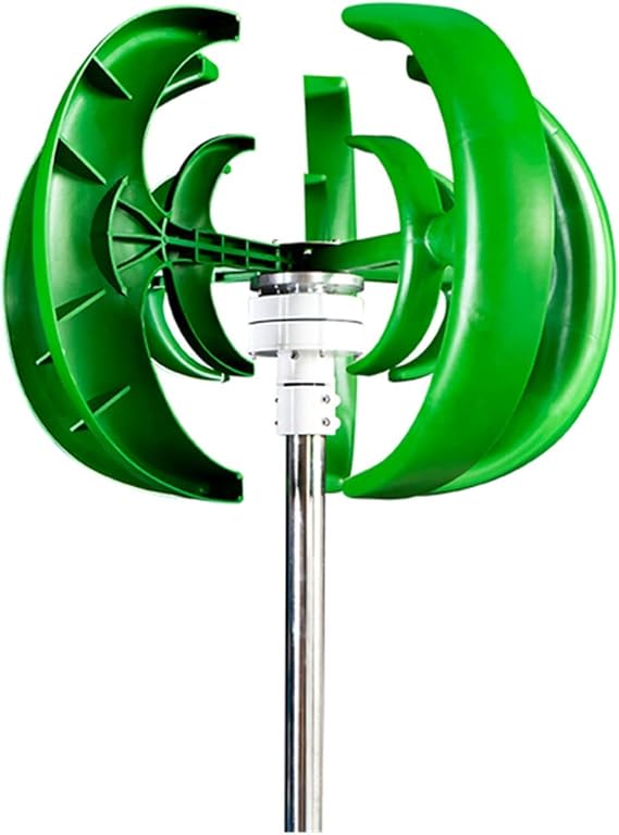 Wind Generator, 1000W 24V Vertical Wind Turbine with MPPT Hybrid Controller Small Wind Turbine Home Use Low Noise Efficiency Wind System,Efficient(Wind Turbine only,OneColor)