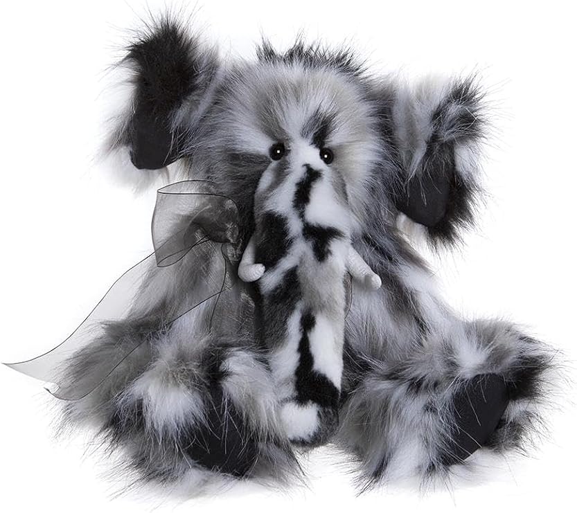Charlie Bears Everest Elephant Teddy Bear Plush Soft Toy – Collectible, Unique Gift for Teddy Bear Lovers 41Cm Tall Multicoloured Long Fur