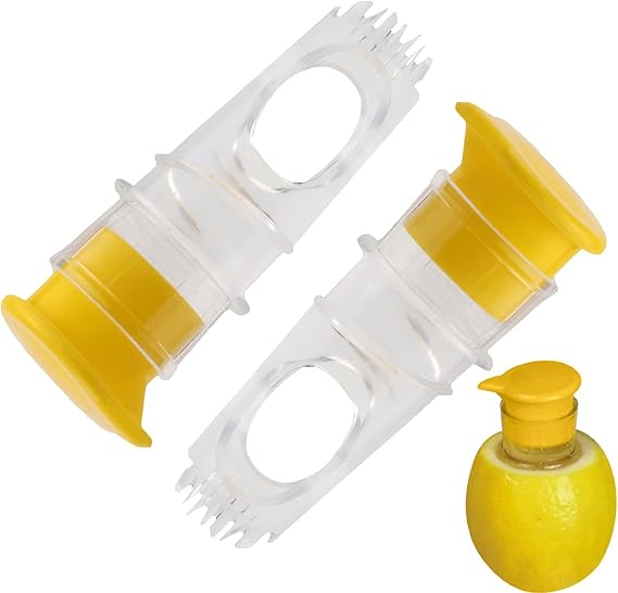 2 x Manual Lemon Squeezer Manual Citrus Juicer Manual Fruit Press Compact Juicer Small and Portable Suitable for Lemons Oranges Grapefruits